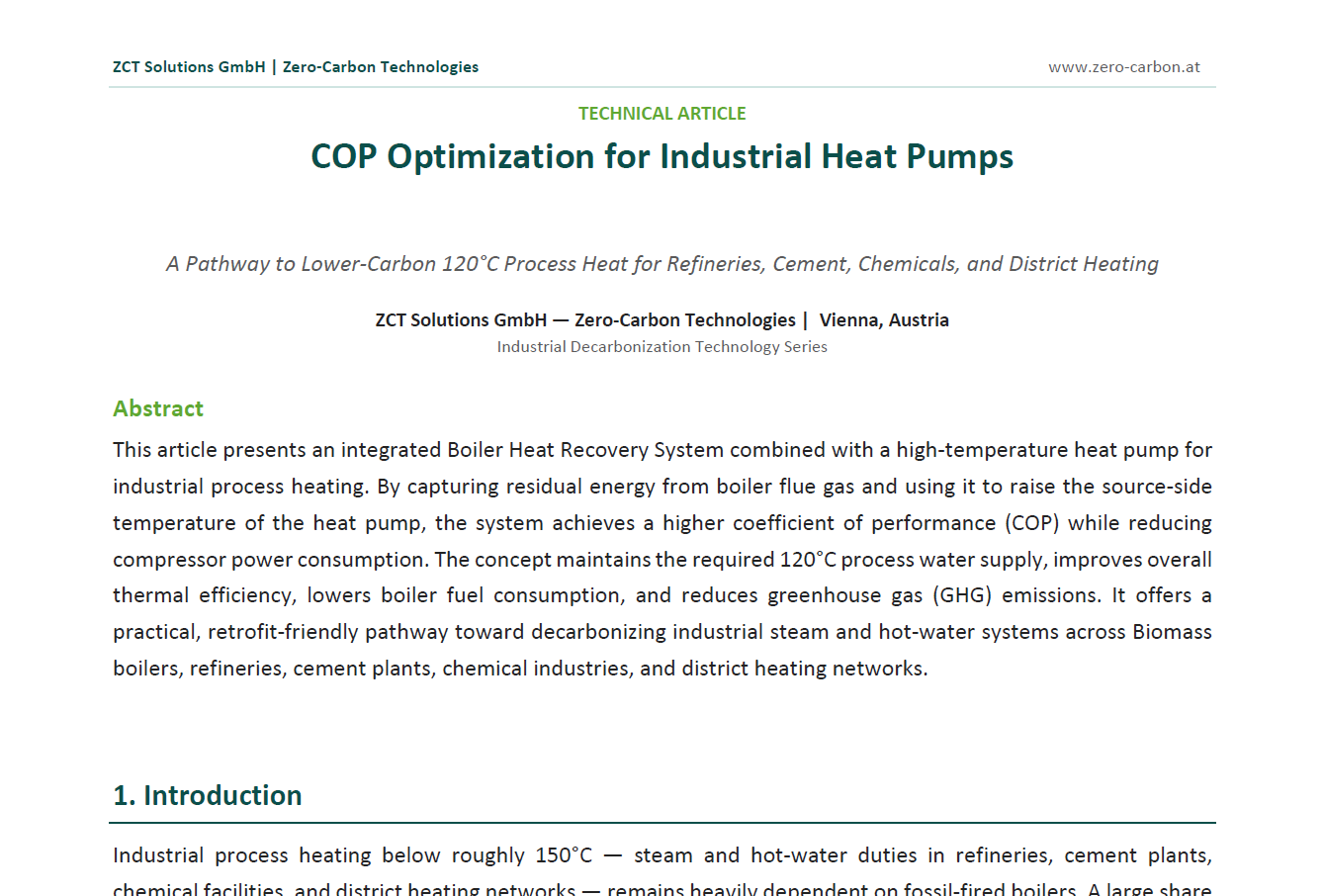 Preview of the technical publication